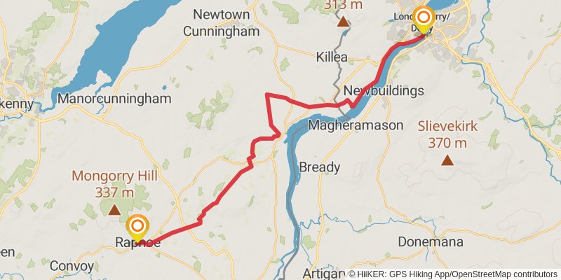 Slí Cholmcille stage 10 Map
