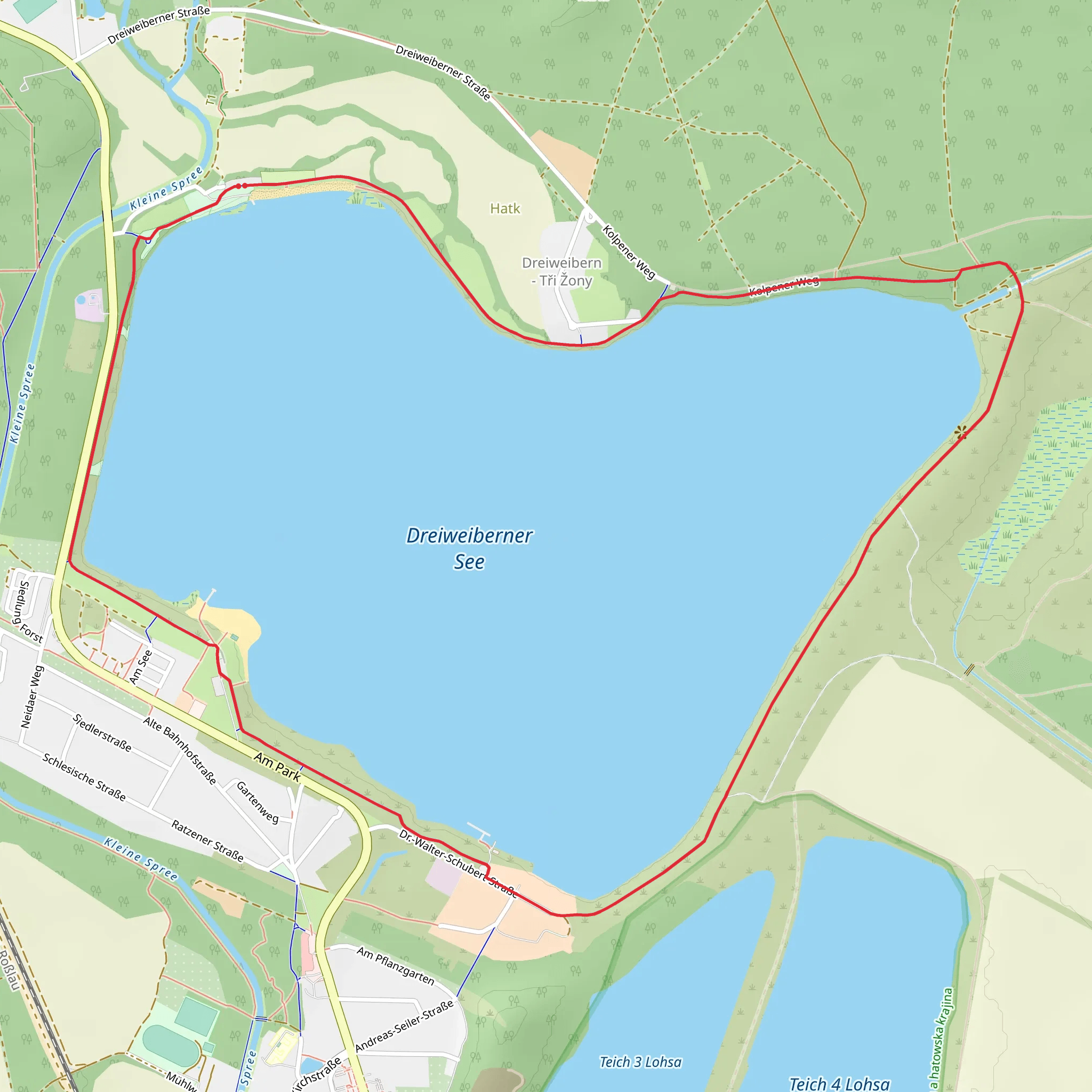 Dreiweibener See Loop mobile static map