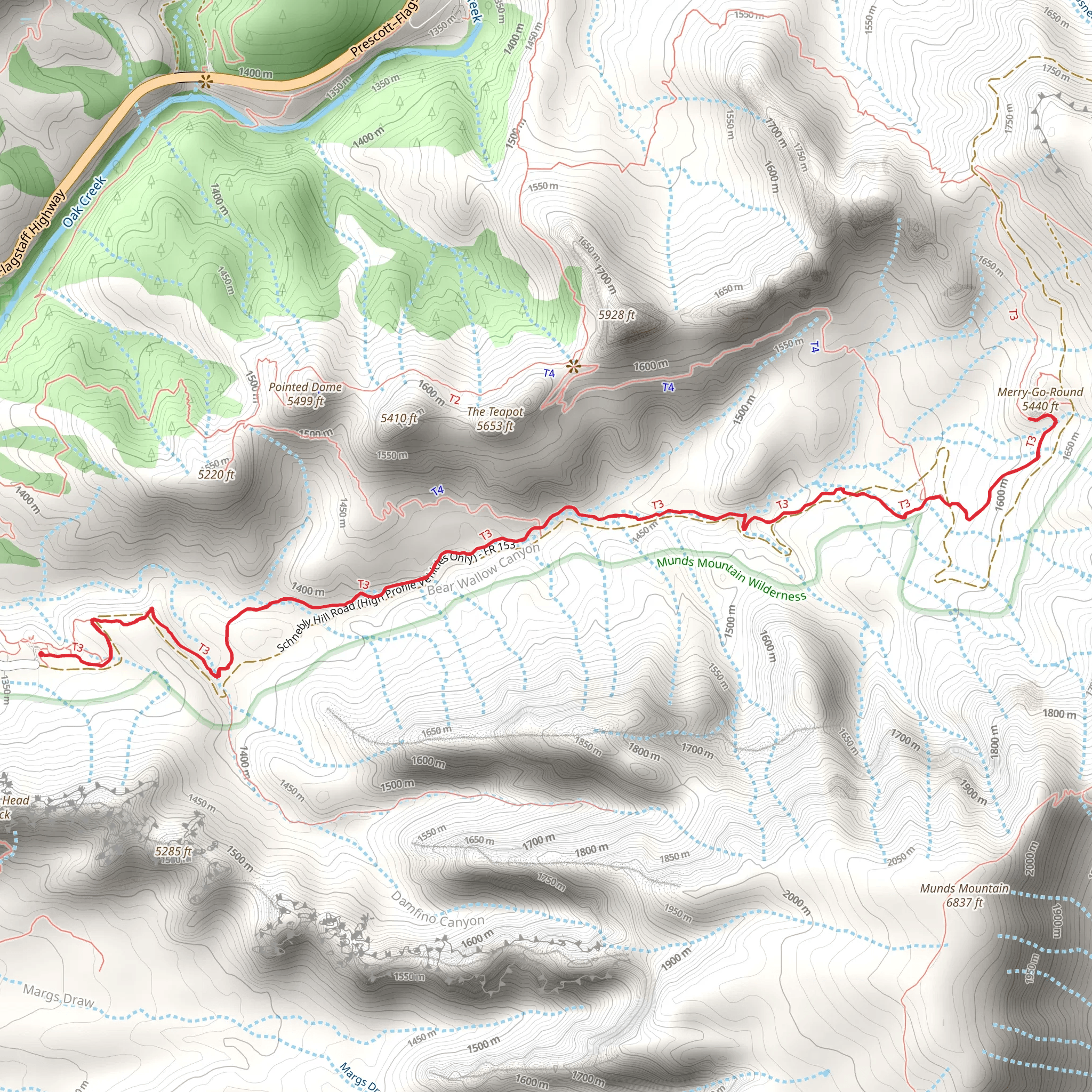 Merry-Go-Round via Munds Wagon Trail mobile static map