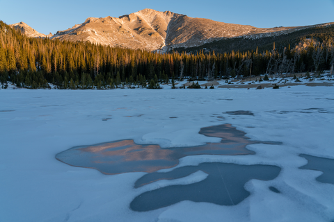 An image depicting the trail Sandbeach Lake Trail and its surrounding area.