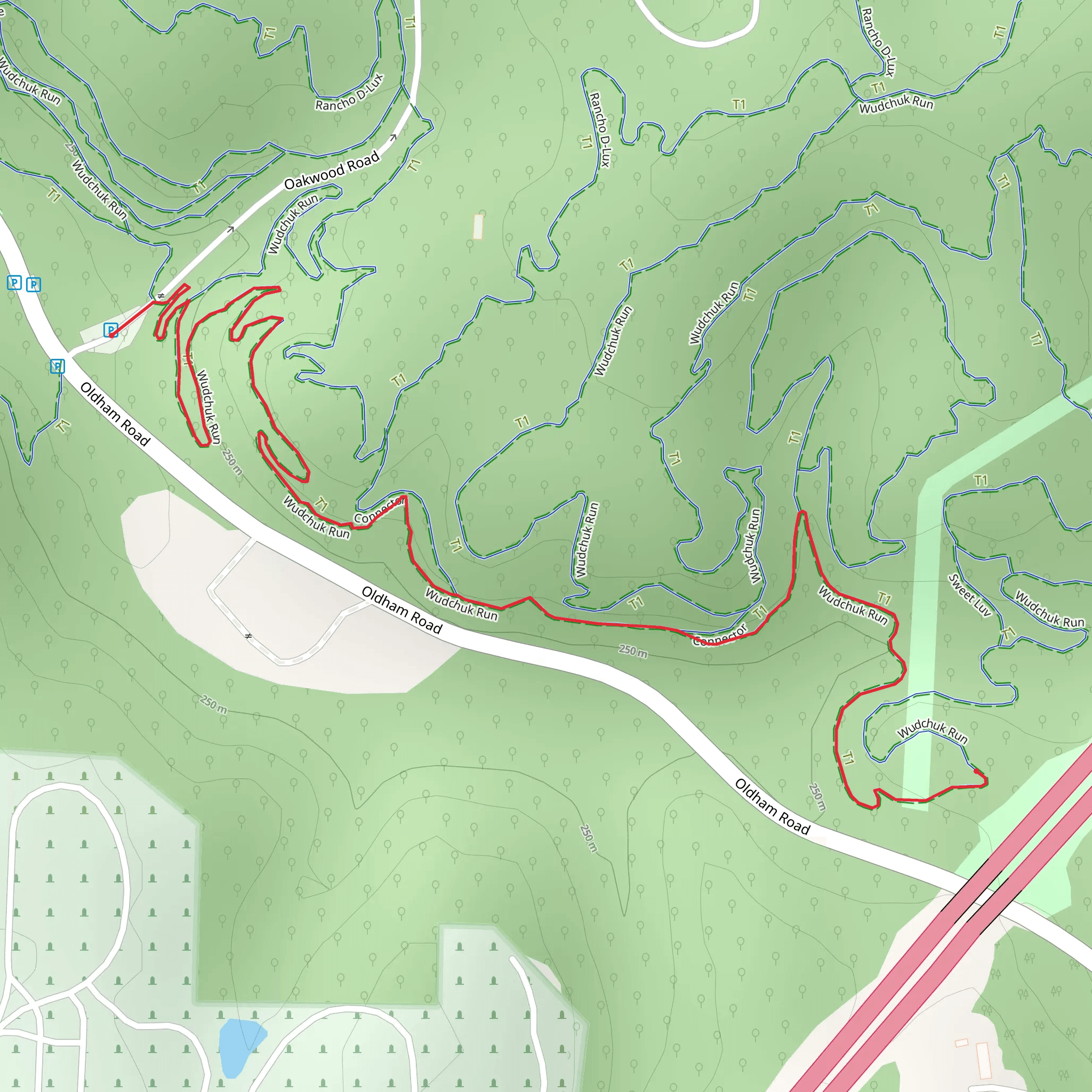 Wudchuck Run mobile static map