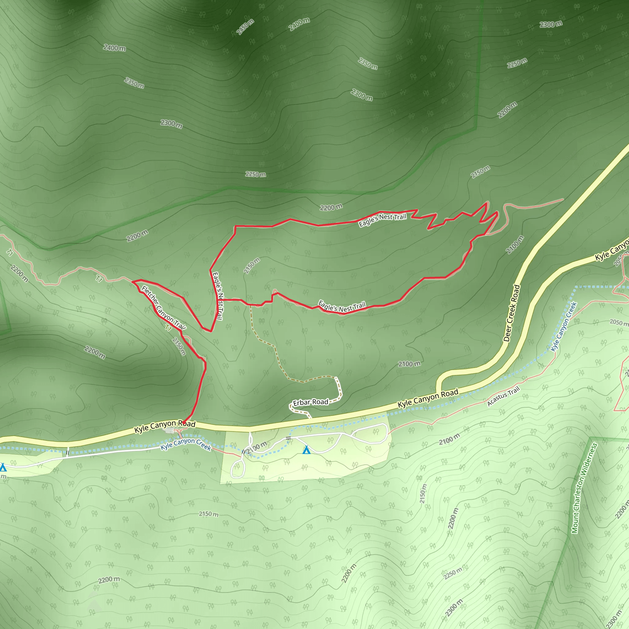Eagle's Nest Loop Trail mobile static map