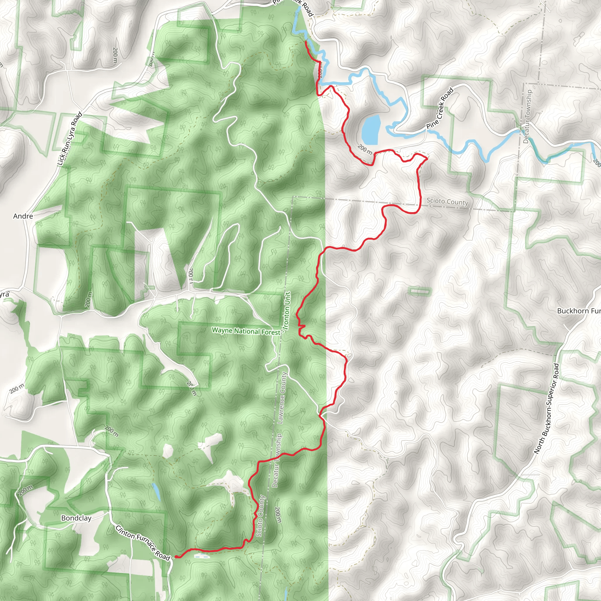 Wolcott Trail mobile static map