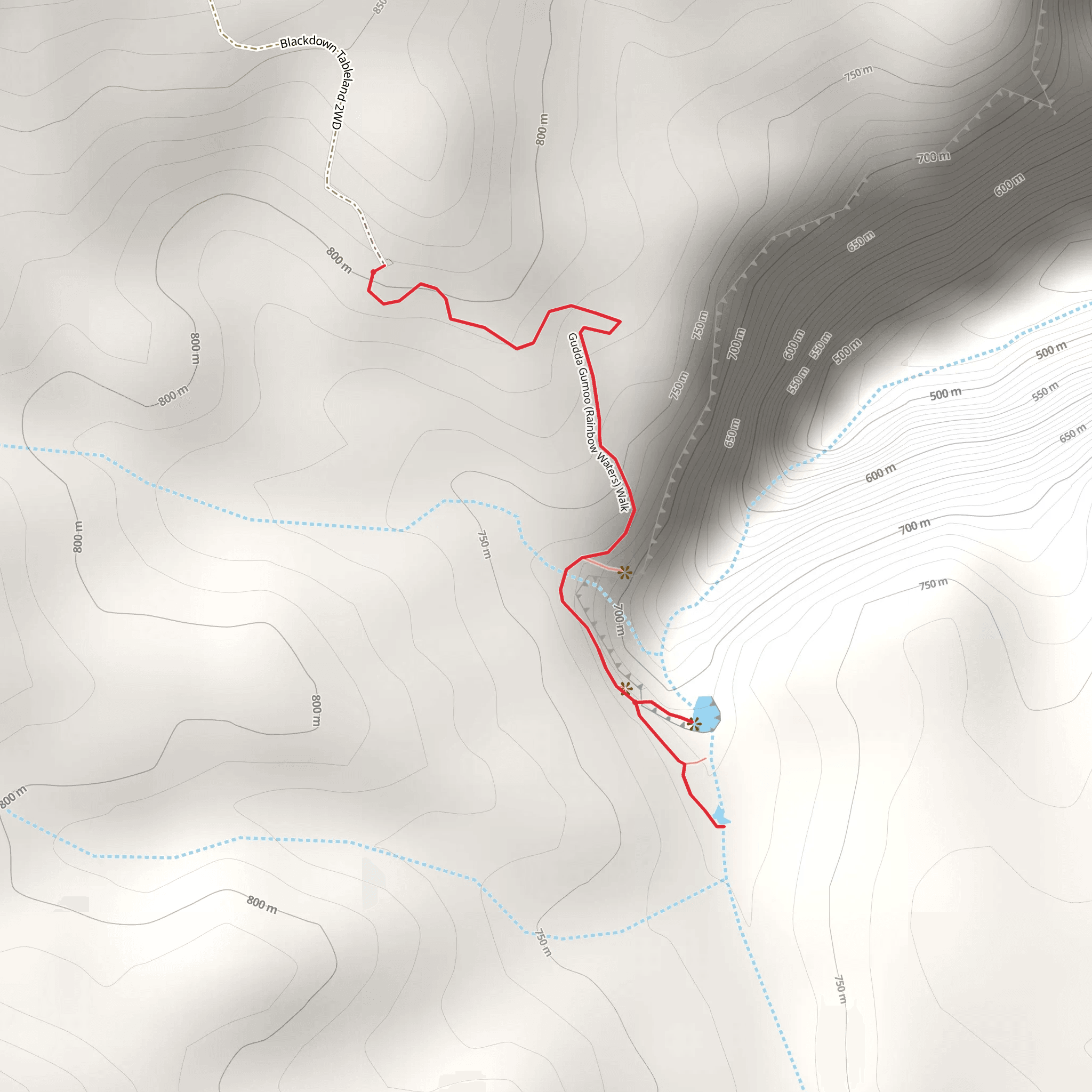 Gudda Gumoo Lookout Trail mobile static map