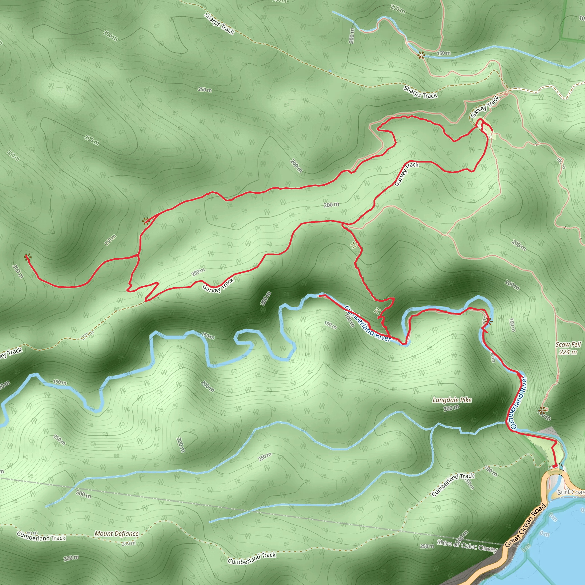 Cumberland River Trail mobile static map