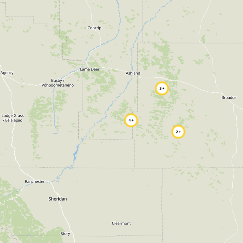 Rosebud County Static Map