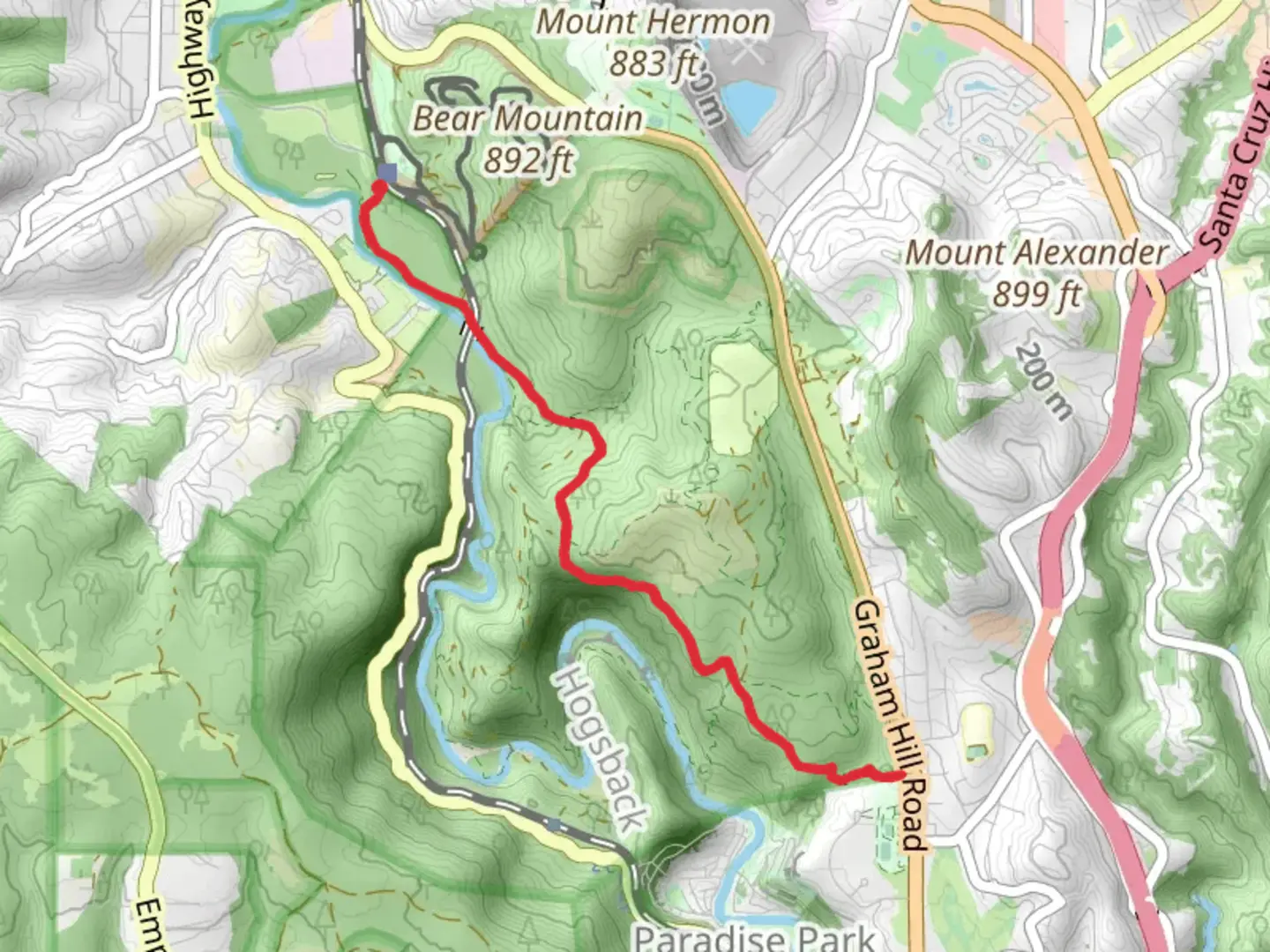An image depicting the trail Pipeline Road Trail and its surrounding area.