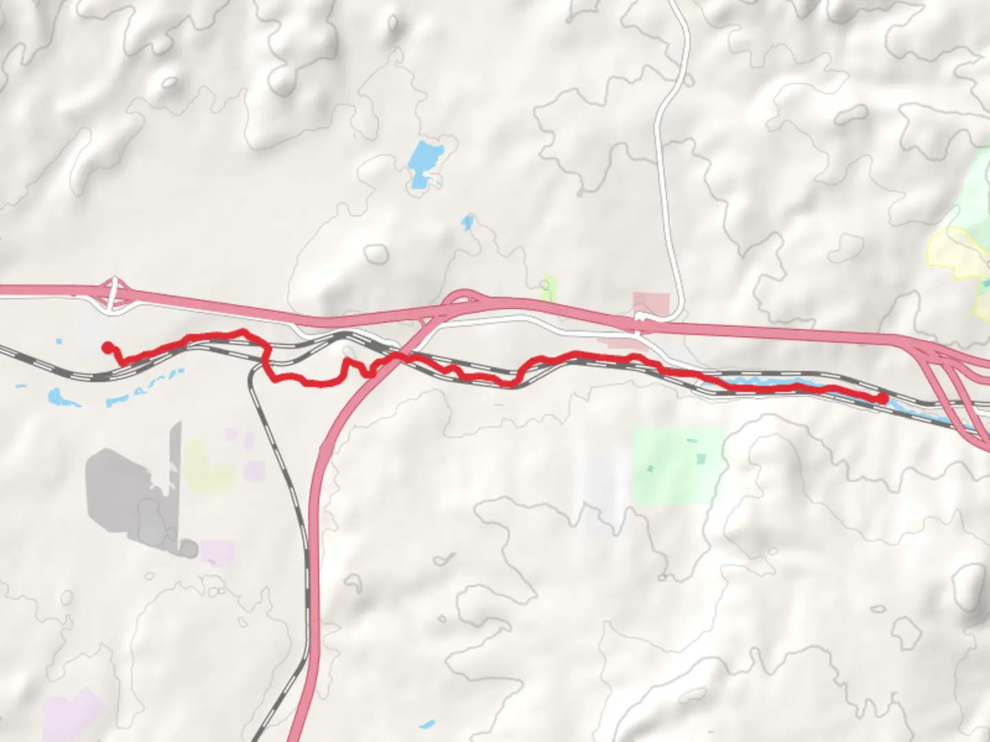 An image depicting the trail Silver Bow Creek Walking Trail and its surrounding area.