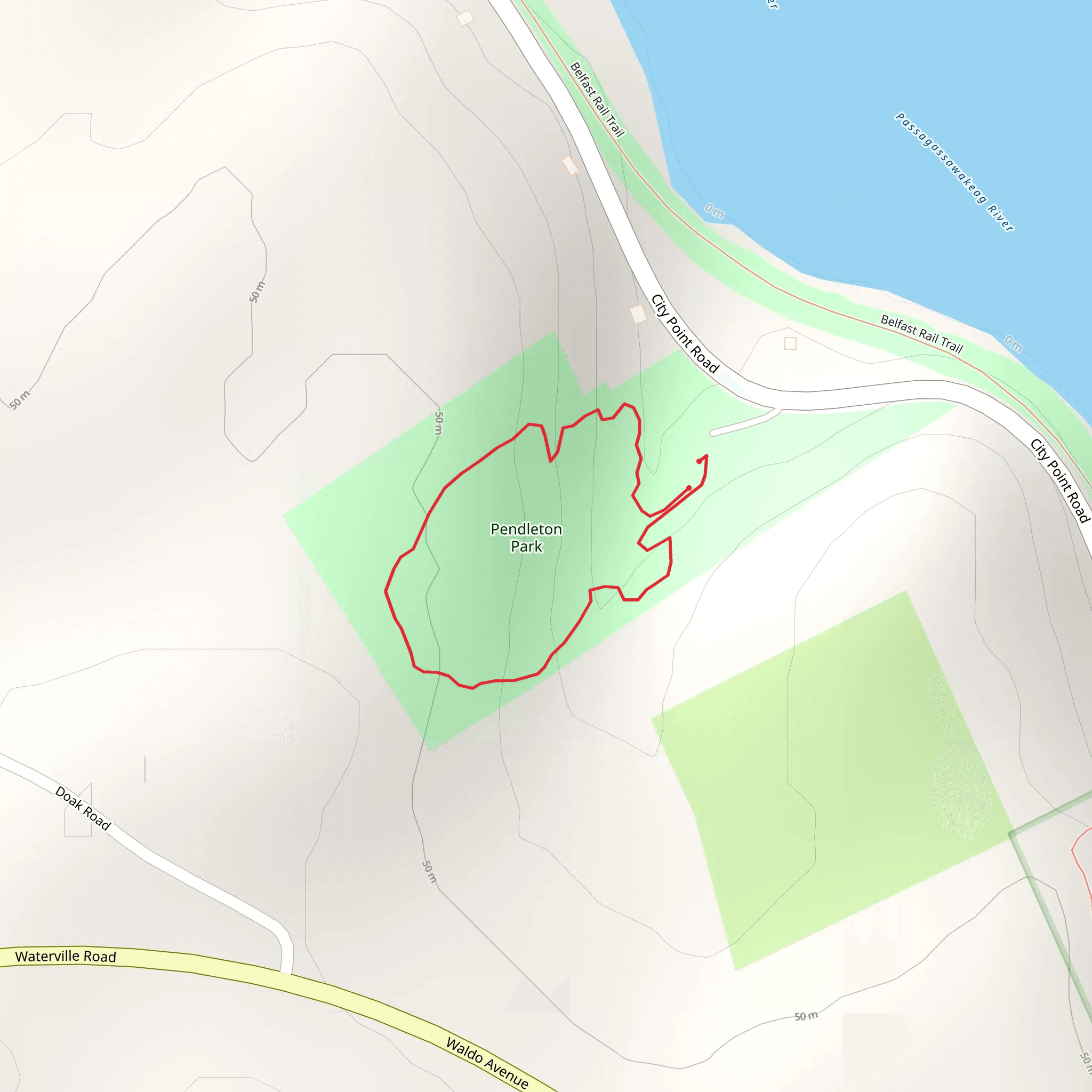 City Point Road Loop mobile static map