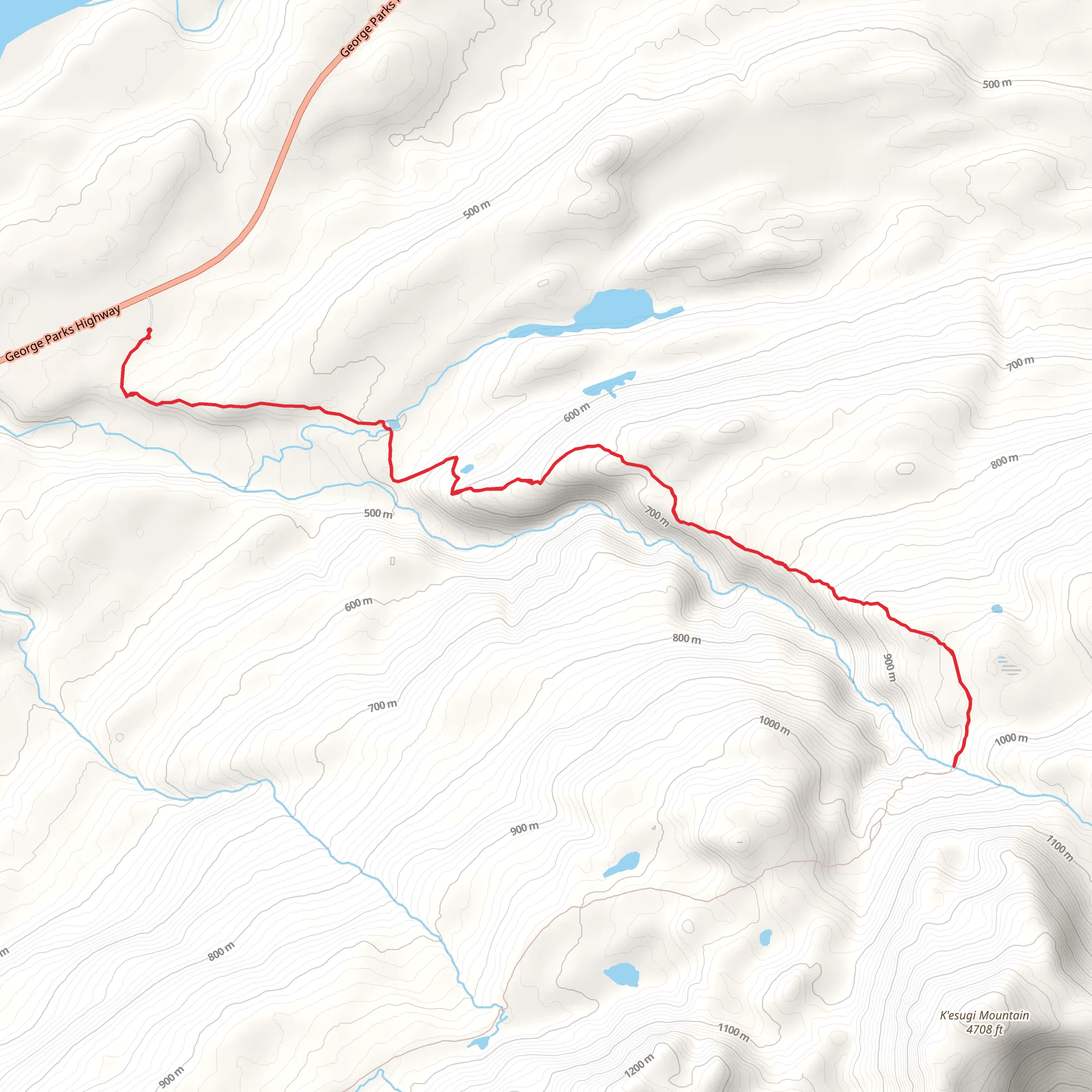 Little Coal Creek Trail mobile static map
