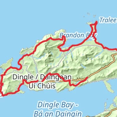 Dingle Way 8-Day Moderate Tour (Hillwalk Tours) mobile static map