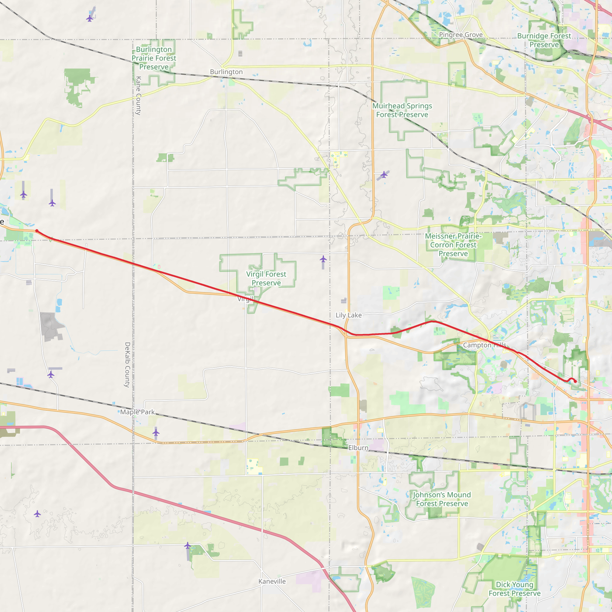 Great Western Trail from Dean Street mobile static map