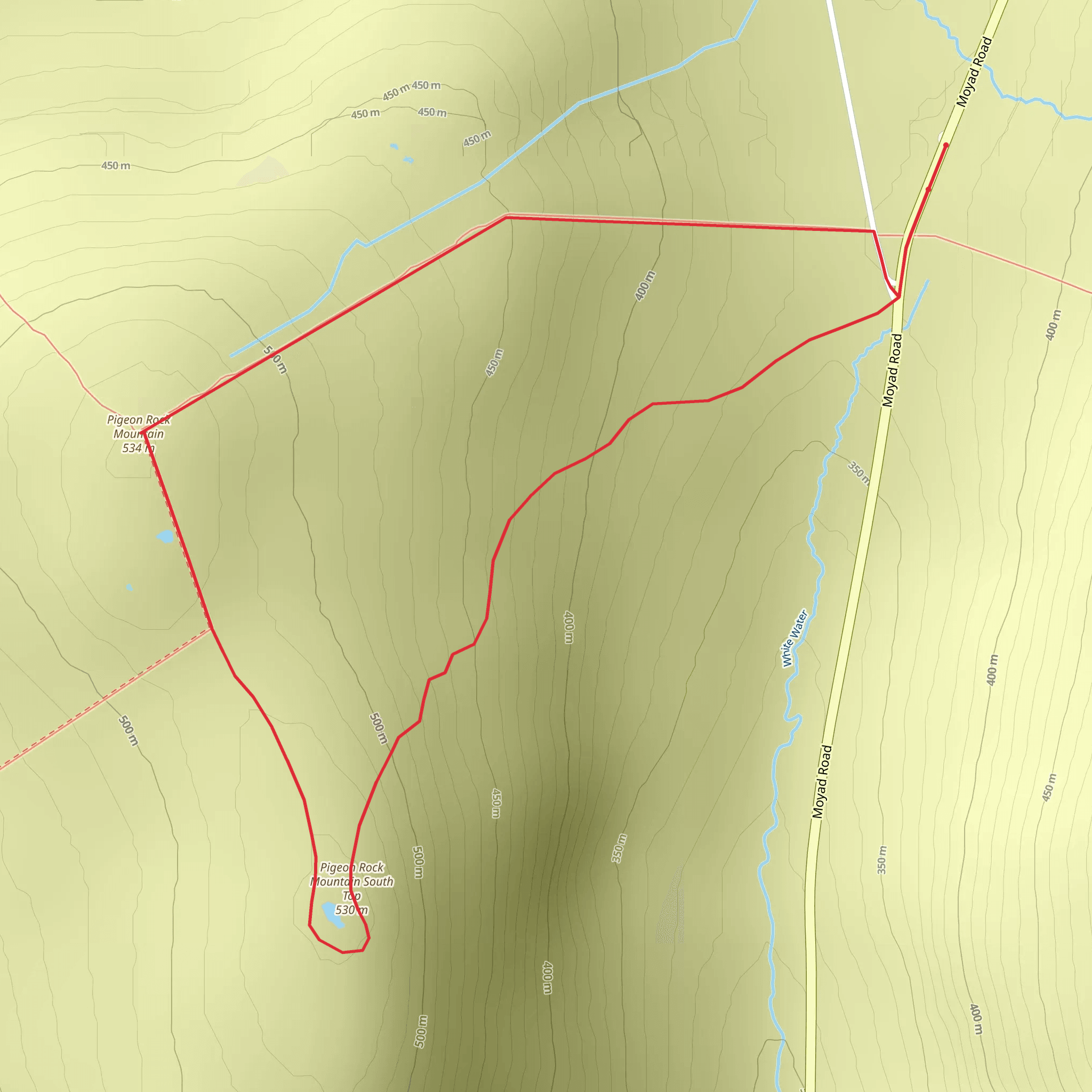 Pigeon Rock Mountains Loop from Spelga Reservoir mobile static map