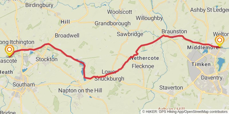 Grand Union Canal Walk stage 8 Map