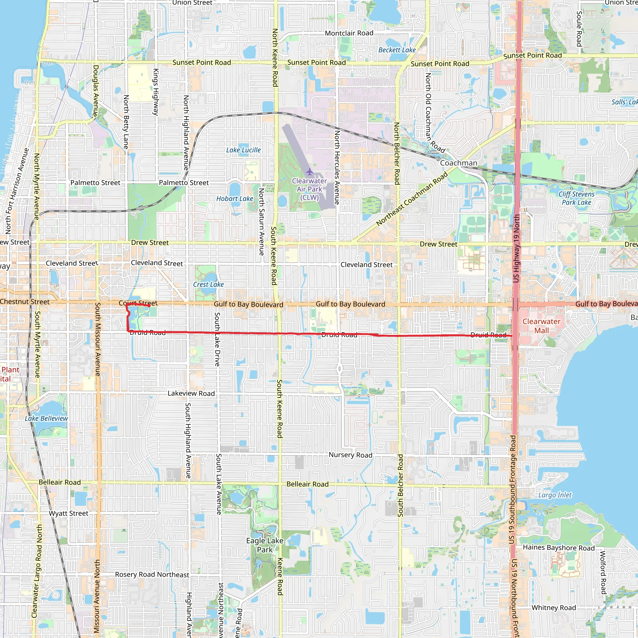Druid Trail mobile static map