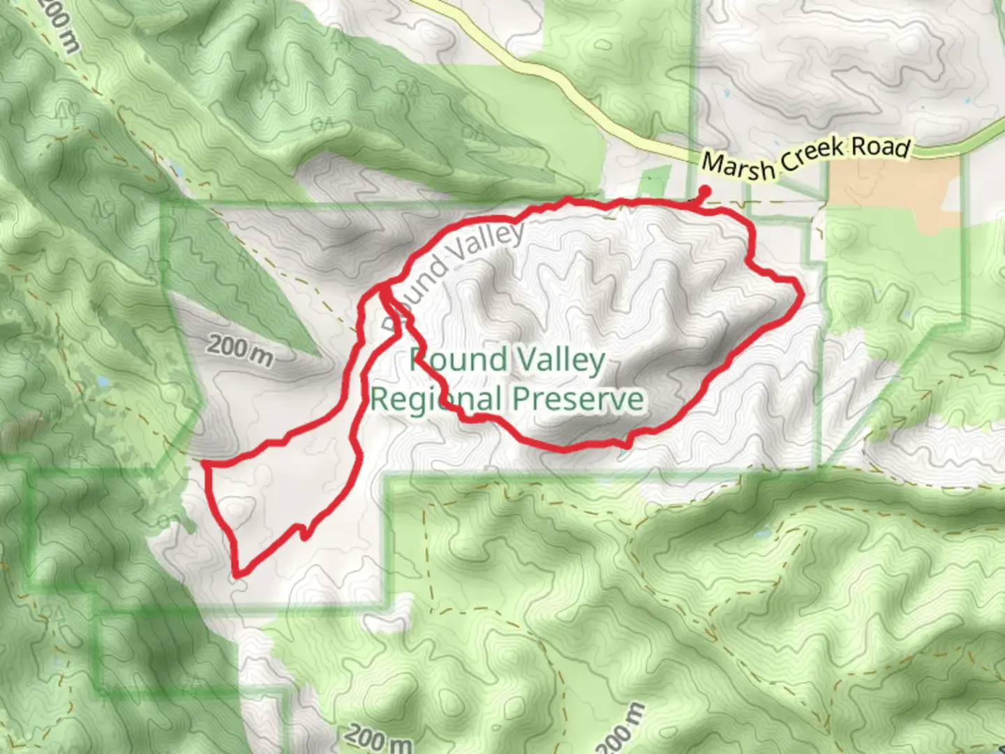 An image depicting the trail Hardy Canyon and Miwok Loop Trail and its surrounding area.