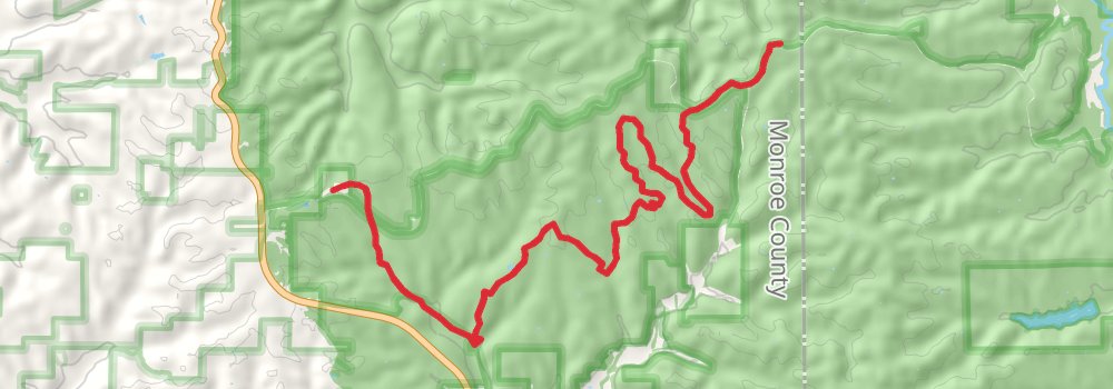 Charles C Deam Wilderness Loop stage 2 Map