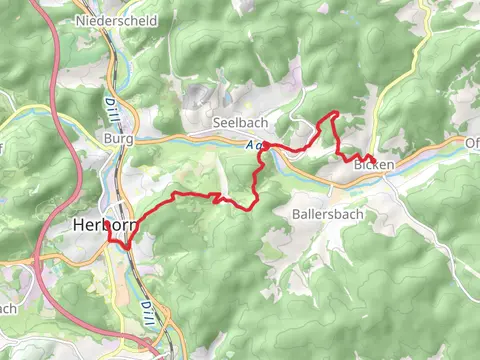 Herborn to Bicken via Dernbachwiesen