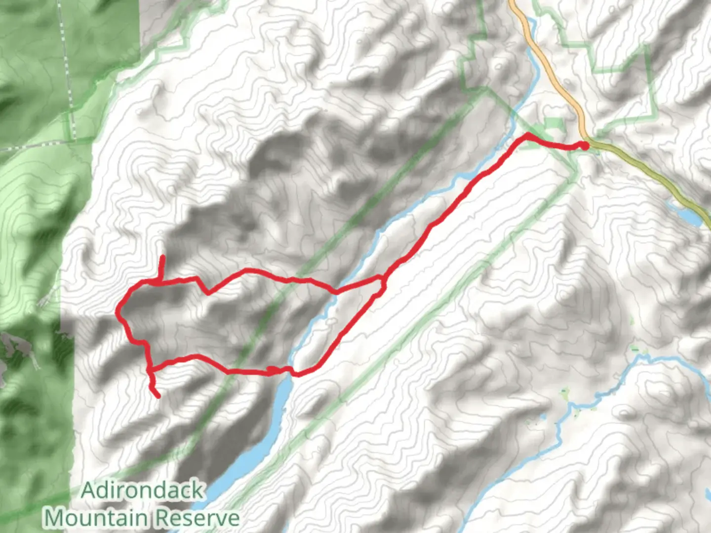 An image depicting the trail Sawteeth and Armstrong Mountain Loop and its surrounding area.