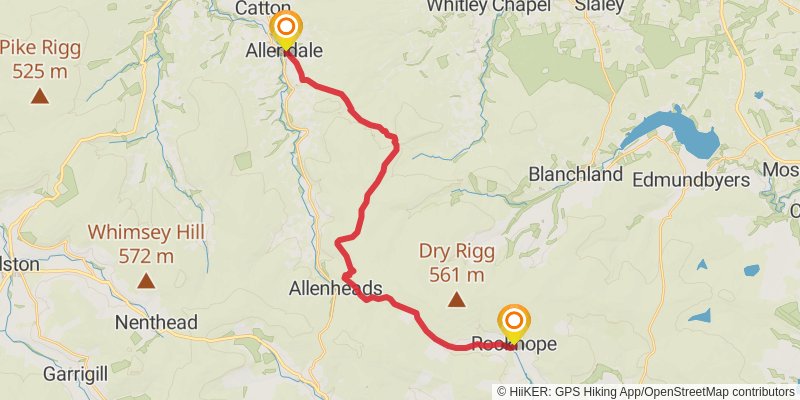 Lake to Lake Walk stage 7 Map