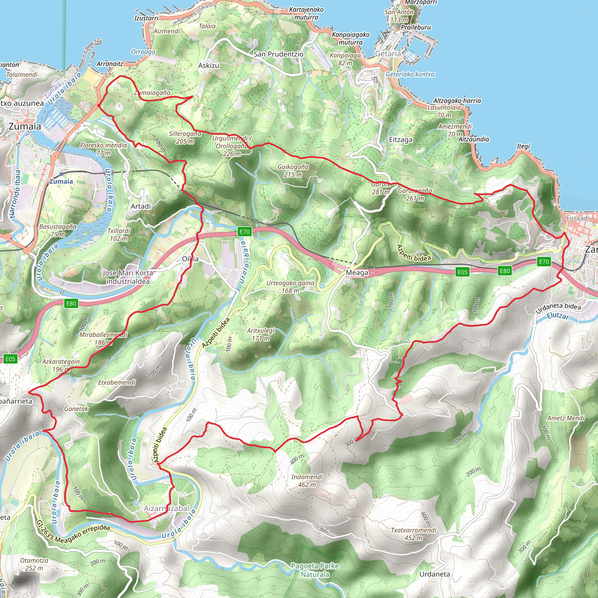 Txakoli route PR GI 202 mobile static map