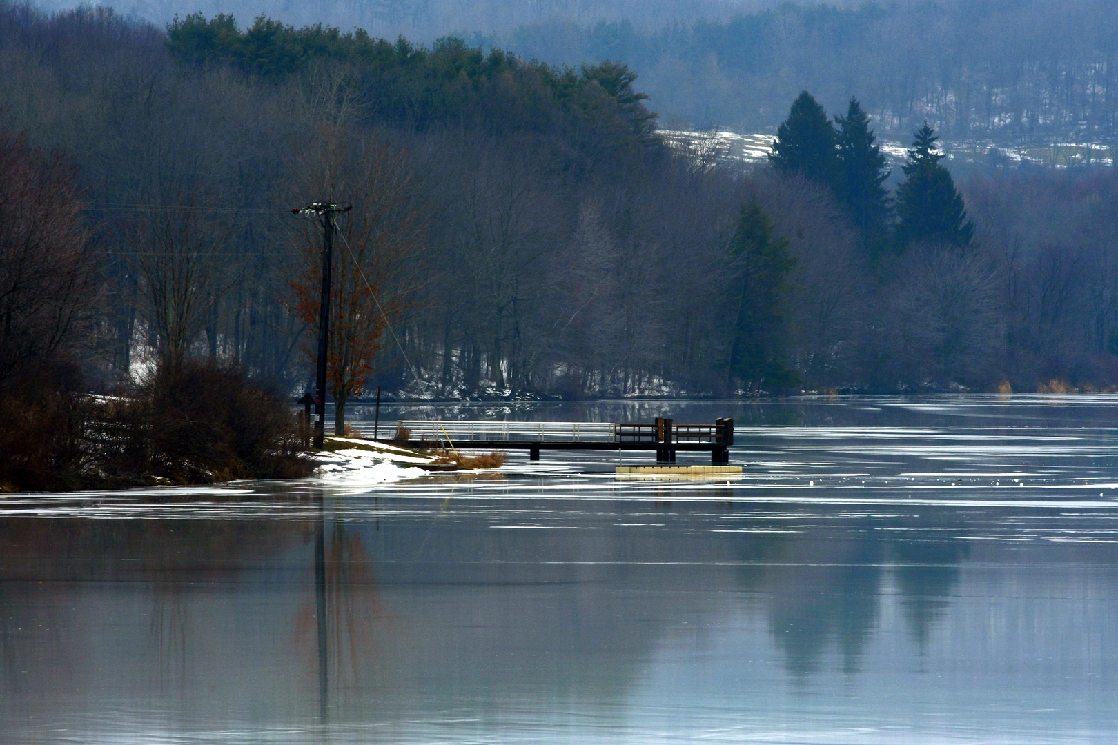 An image depicting the trail Frances Slocum Lake and Abrahams Creek via Maconaquah Trail Loop and its surrounding area.