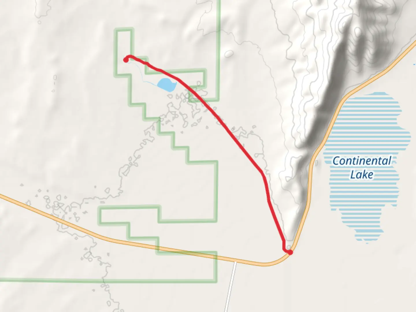 An image depicting the trail Bog Hot Creek - Denio-Adel Road and its surrounding area.