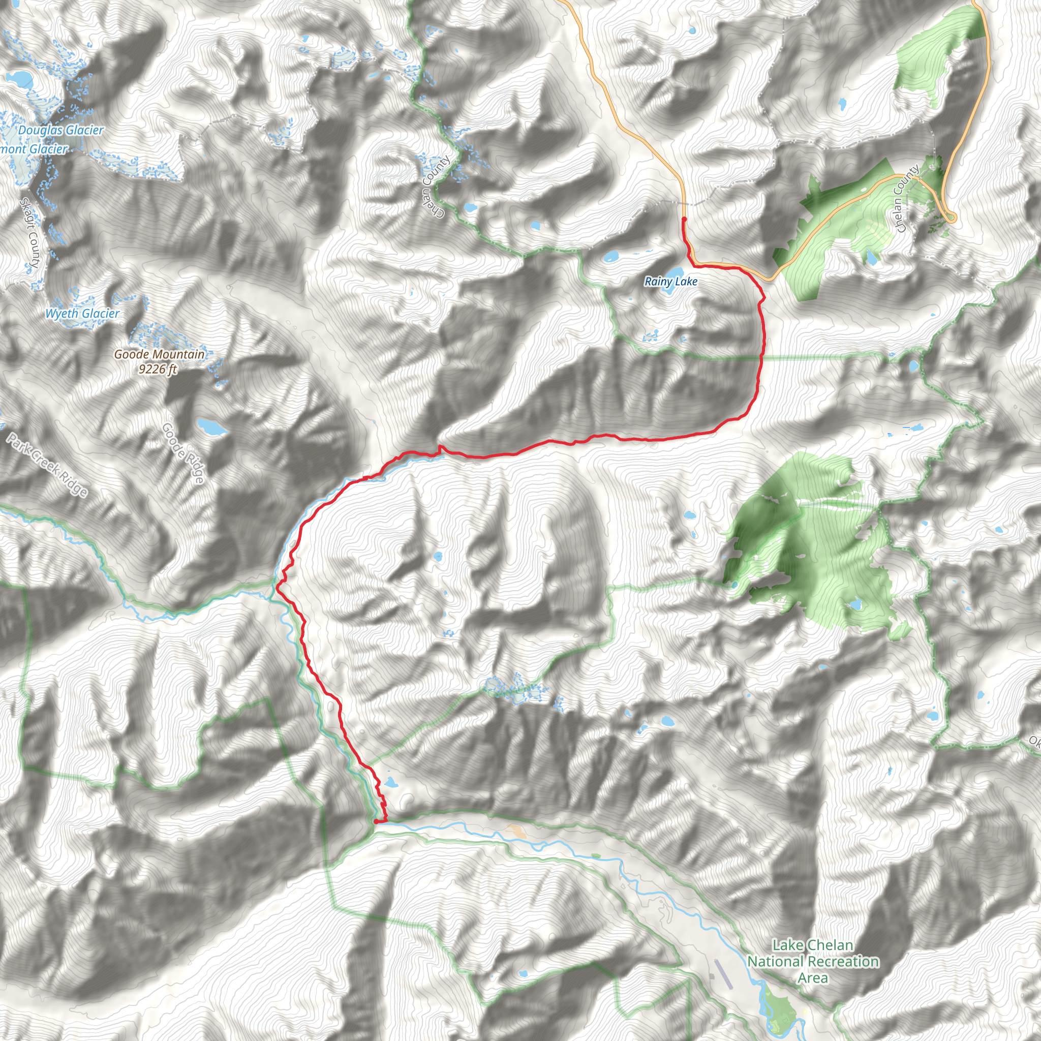 Pacific Crest Trail - Howard Lake mobile static map