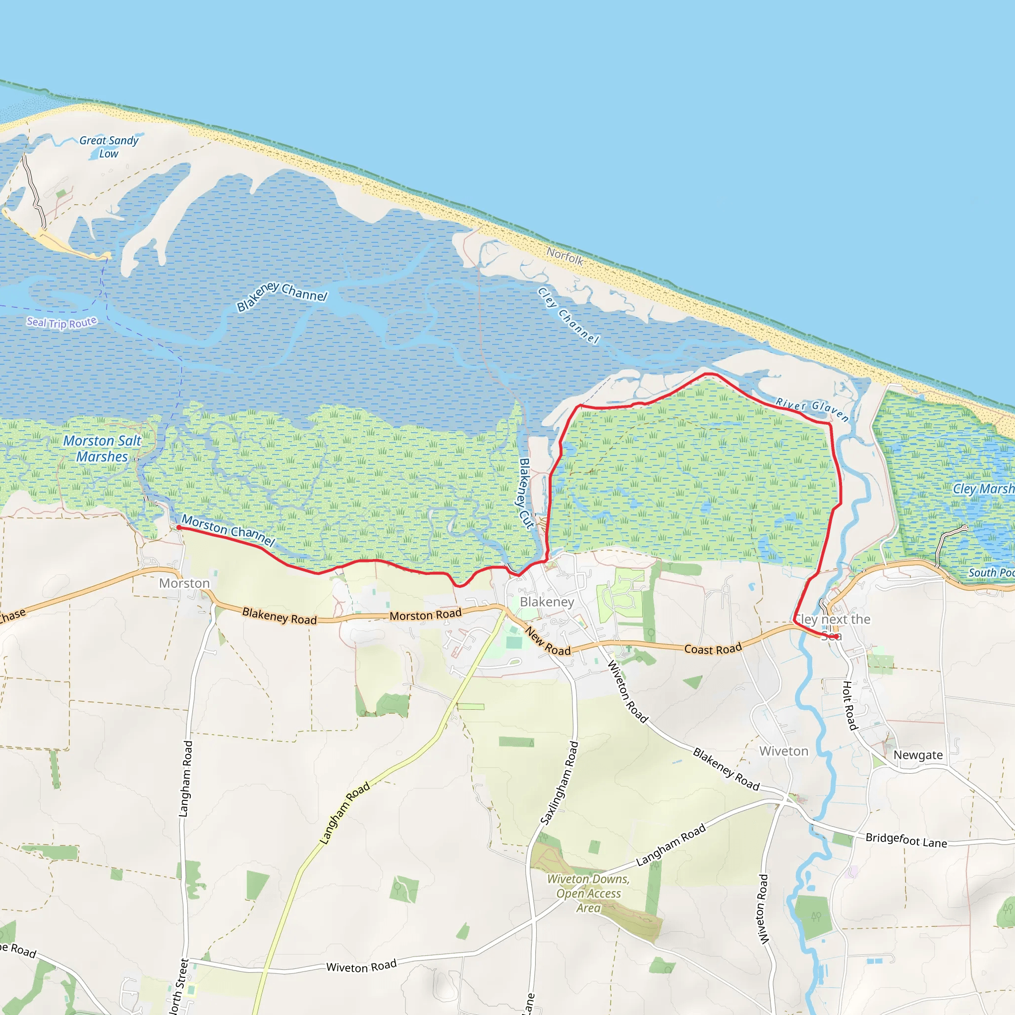 Morston - Blakeney and Cley mobile static map