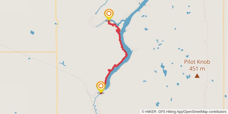 North Country Trail stage 20 Map