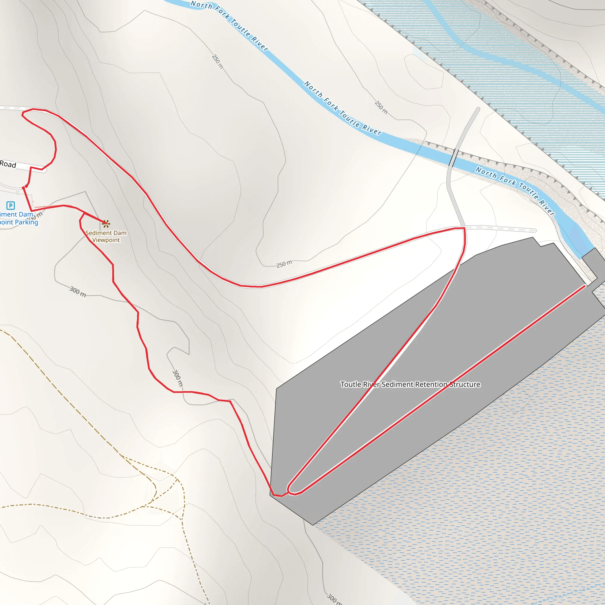 Sediment Dam View Loop mobile static map