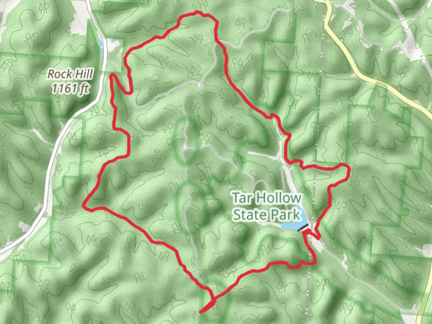 An image depicting the trail Logan Trail North and South Loop and its surrounding area.