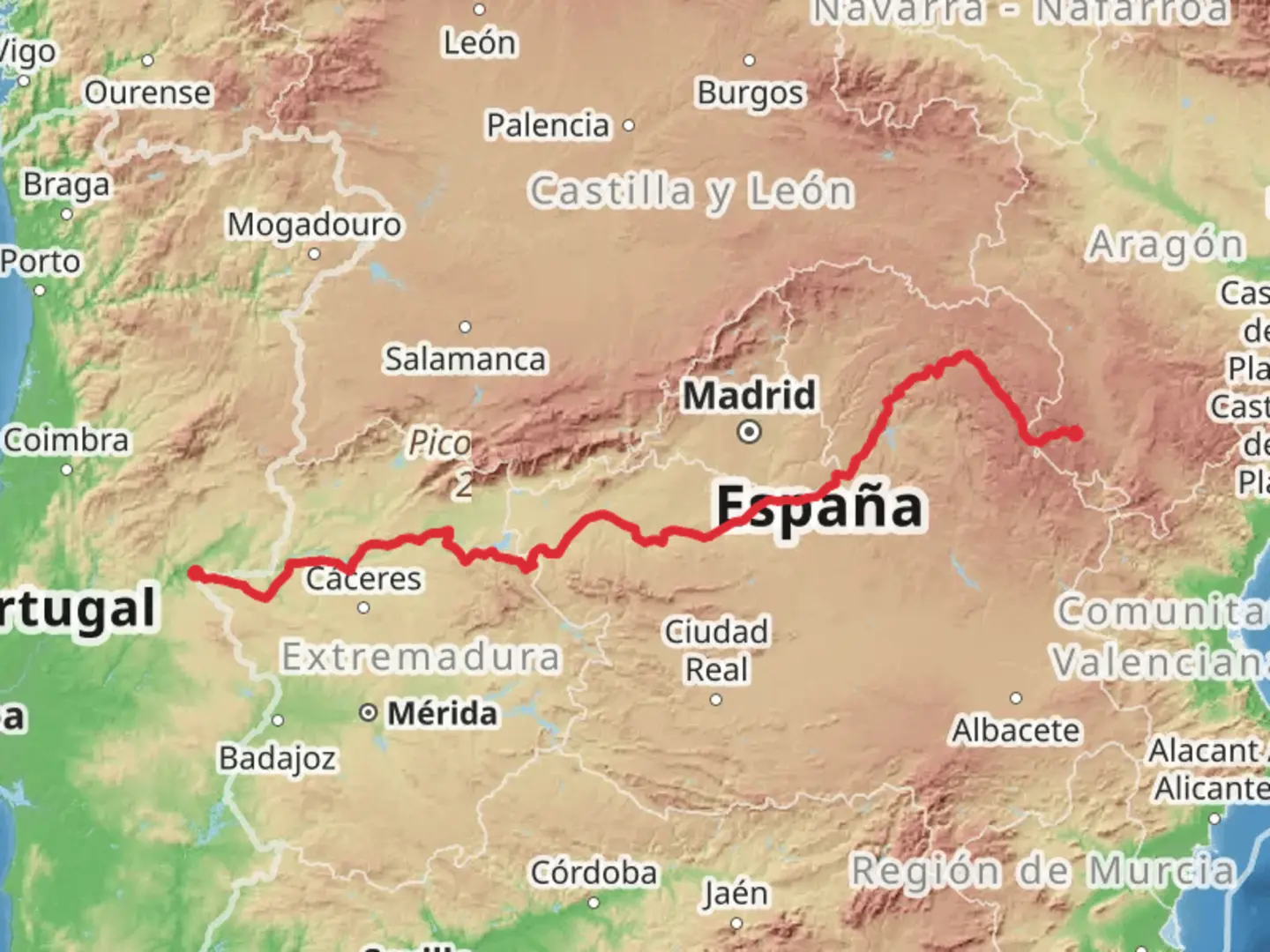 An image depicting the trail GR 113 Camino Natural del Tajo and its surrounding area.
