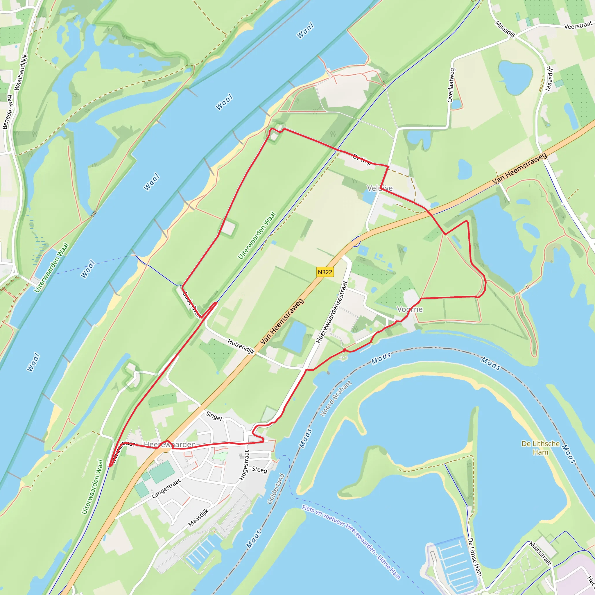 De Kop and De Voorn Loop mobile static map