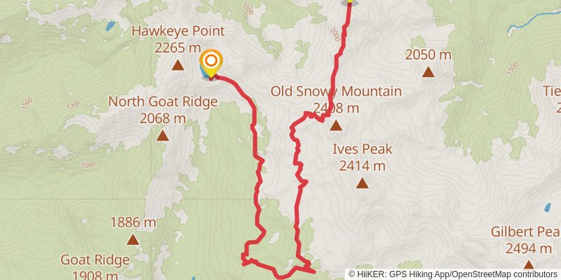 Goat Rocks Circuit stage 2 Map