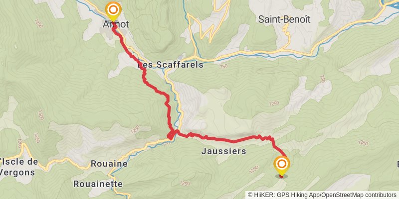 Grande Traversée des Préalpes stage 10 Map