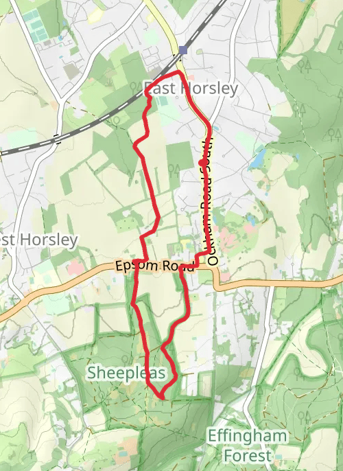 Guildford Walking mobile static map
