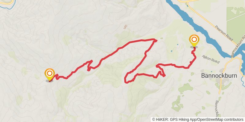 Mt Difficulty Track - Loop Option stage 1 Map