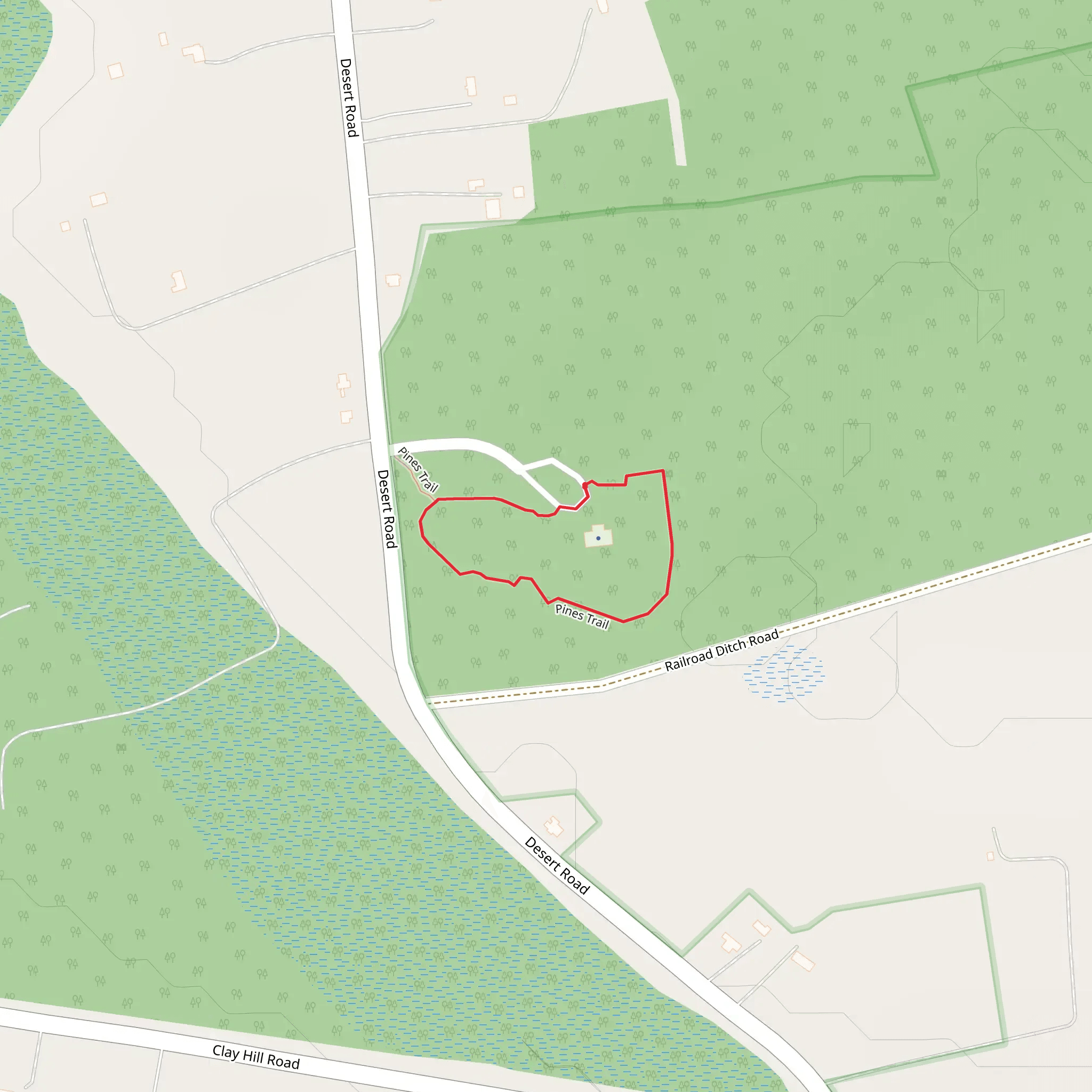 Pines Loop Trail mobile static map