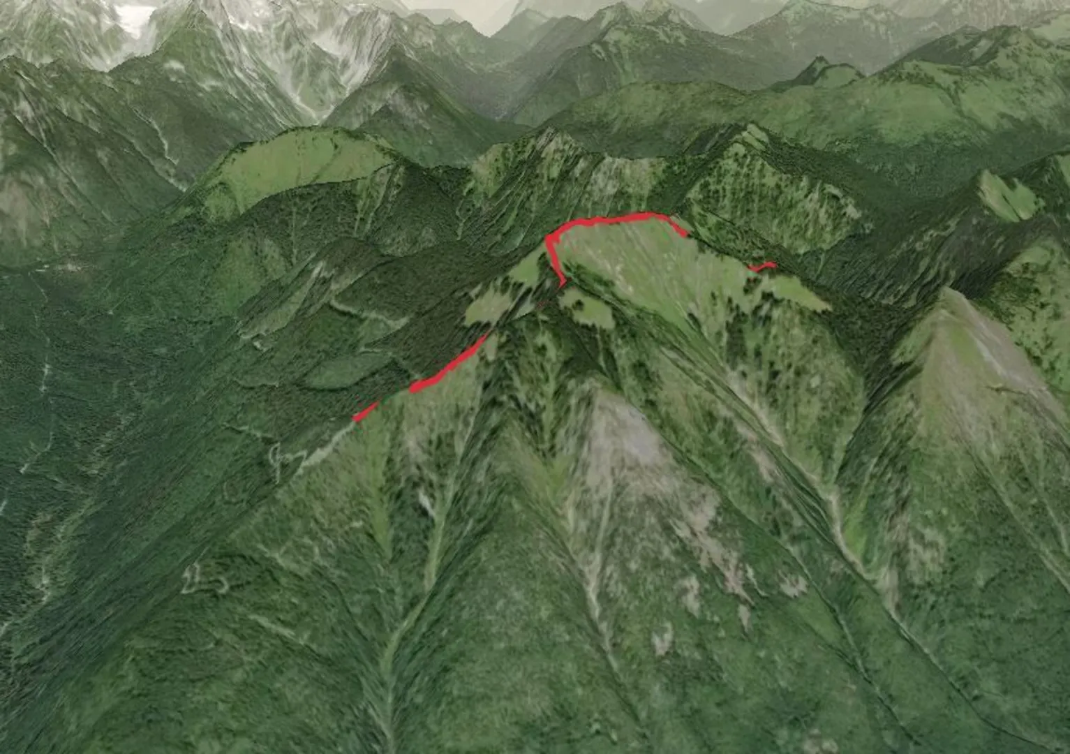 An image depicting the trail Evergreen Mountain Trail and its surrounding area.