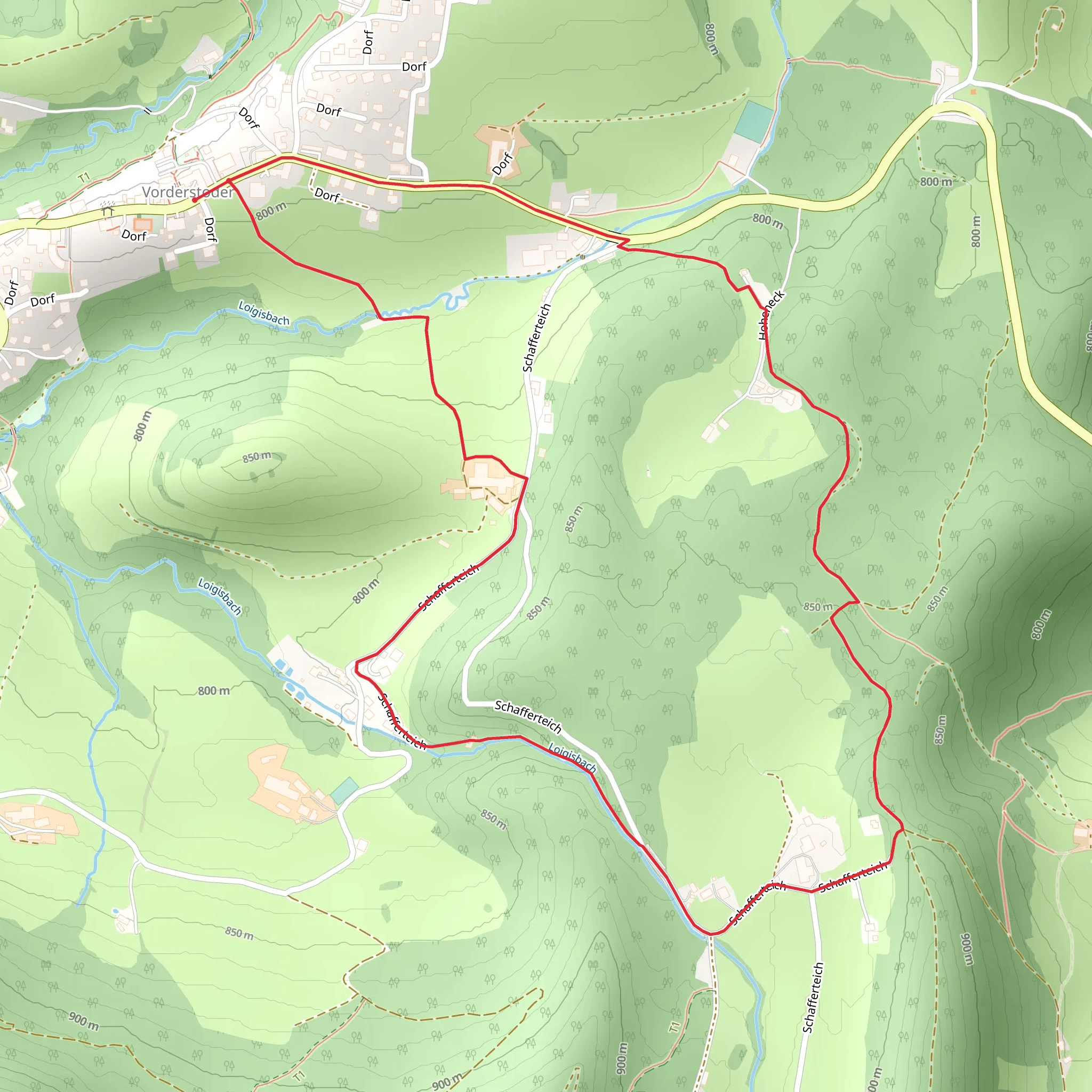Großgrubrunde Loop mobile static map