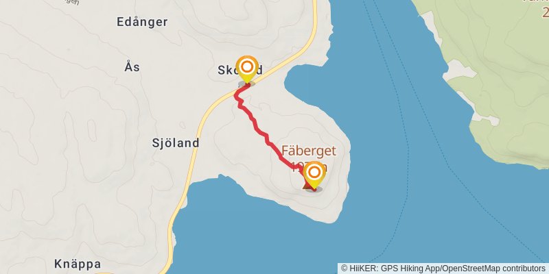 The High Coast Trail spur 2 Map