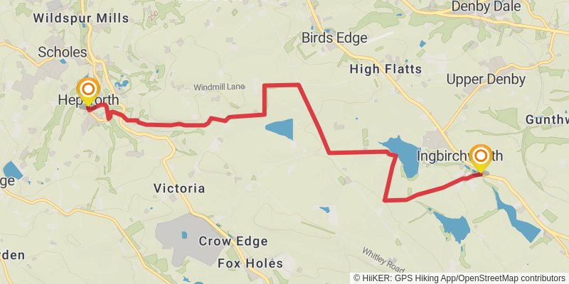 Barnsley Boundary Walk stage 7 Map
