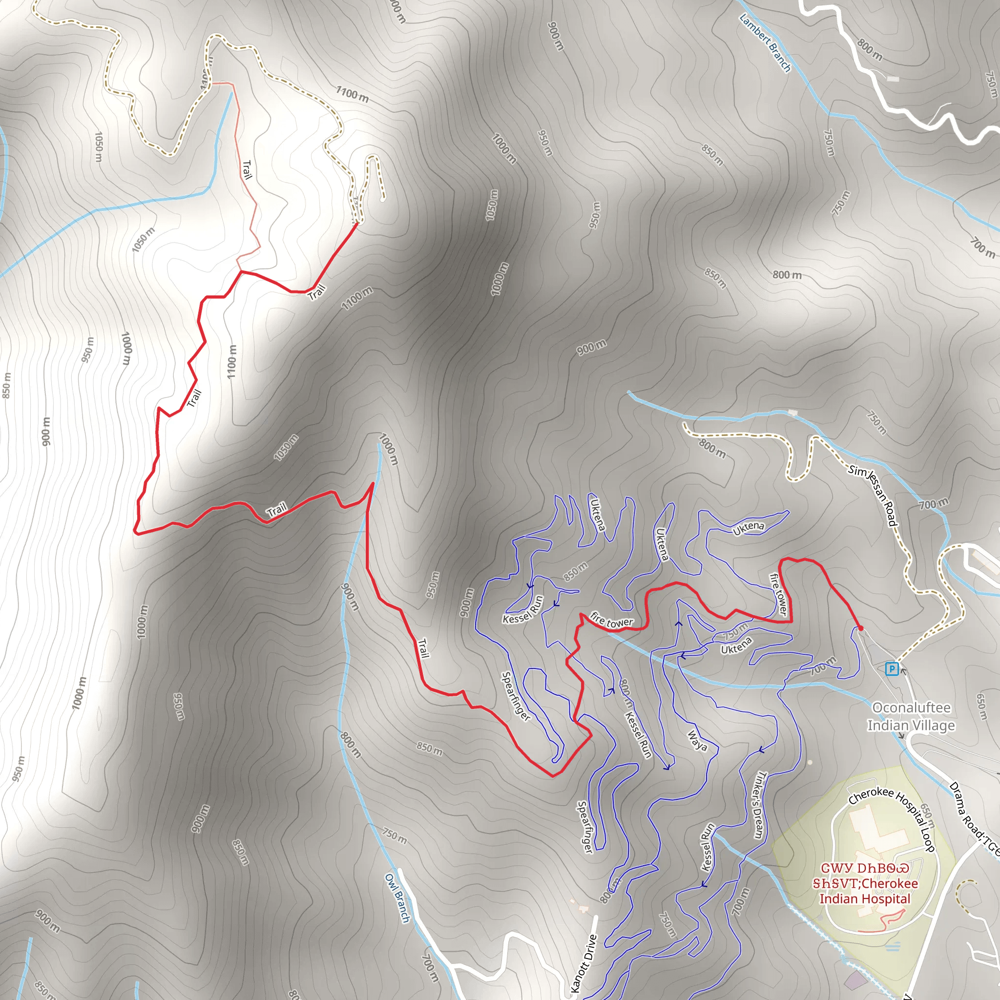 Mt Noble Lookout Tower mobile static map