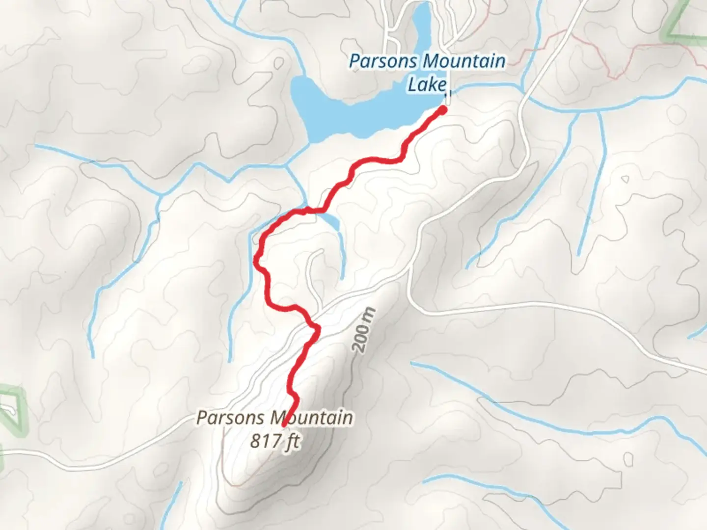 An image depicting the trail Parson Mountain Tower Trail and its surrounding area.