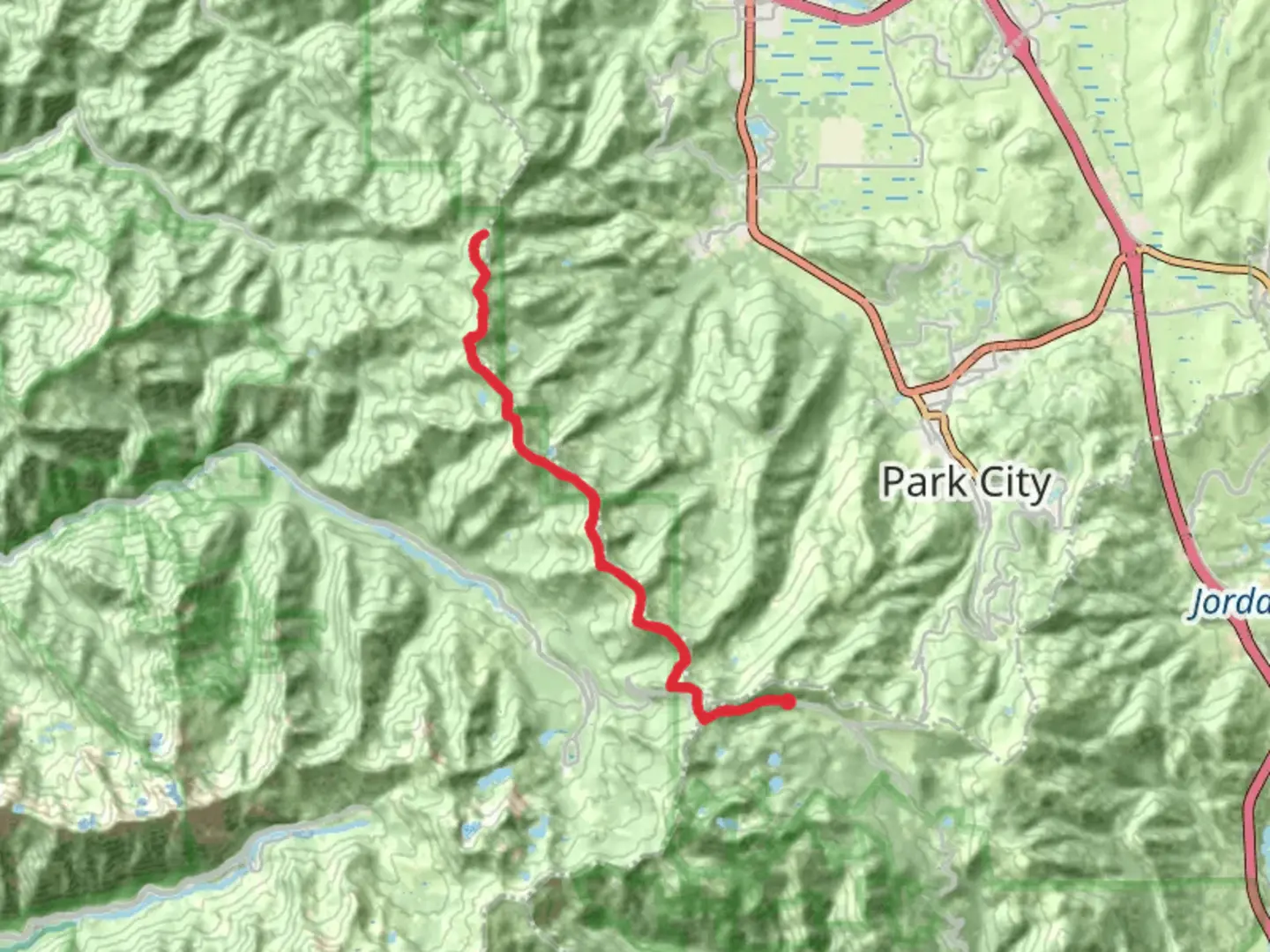 An image depicting the trail Wasatch Crest Trail via Scott's Bypass and its surrounding area.