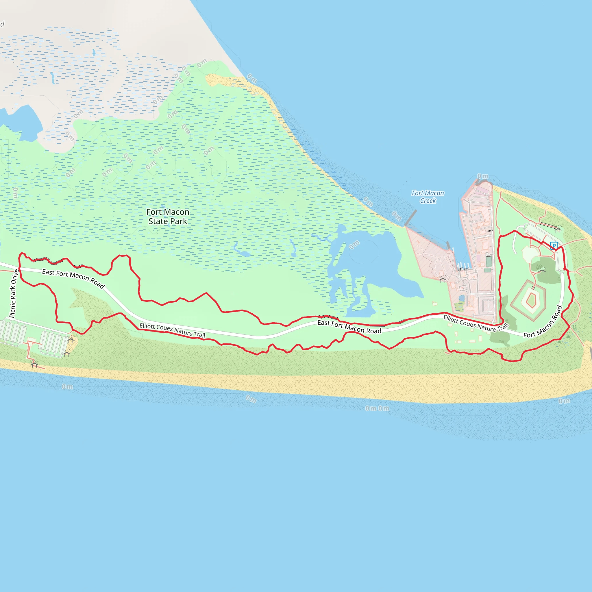 Elliott Coues Nature Loop Trail mobile static map