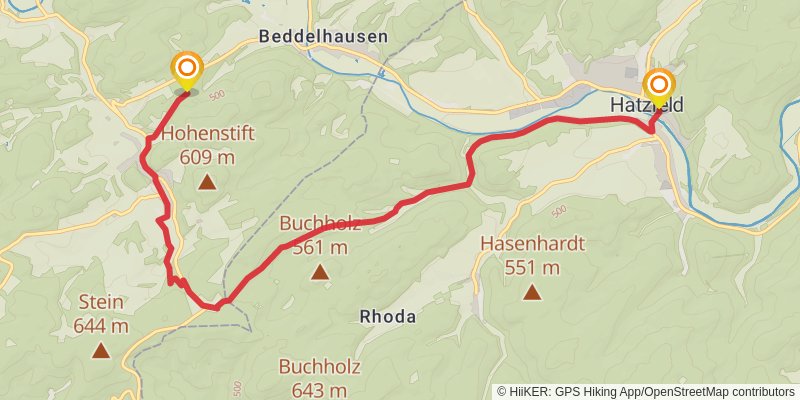 Ederhöhenweg alt 2 Map