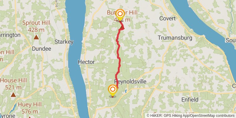 Finger Lakes Trail spur 2 Map