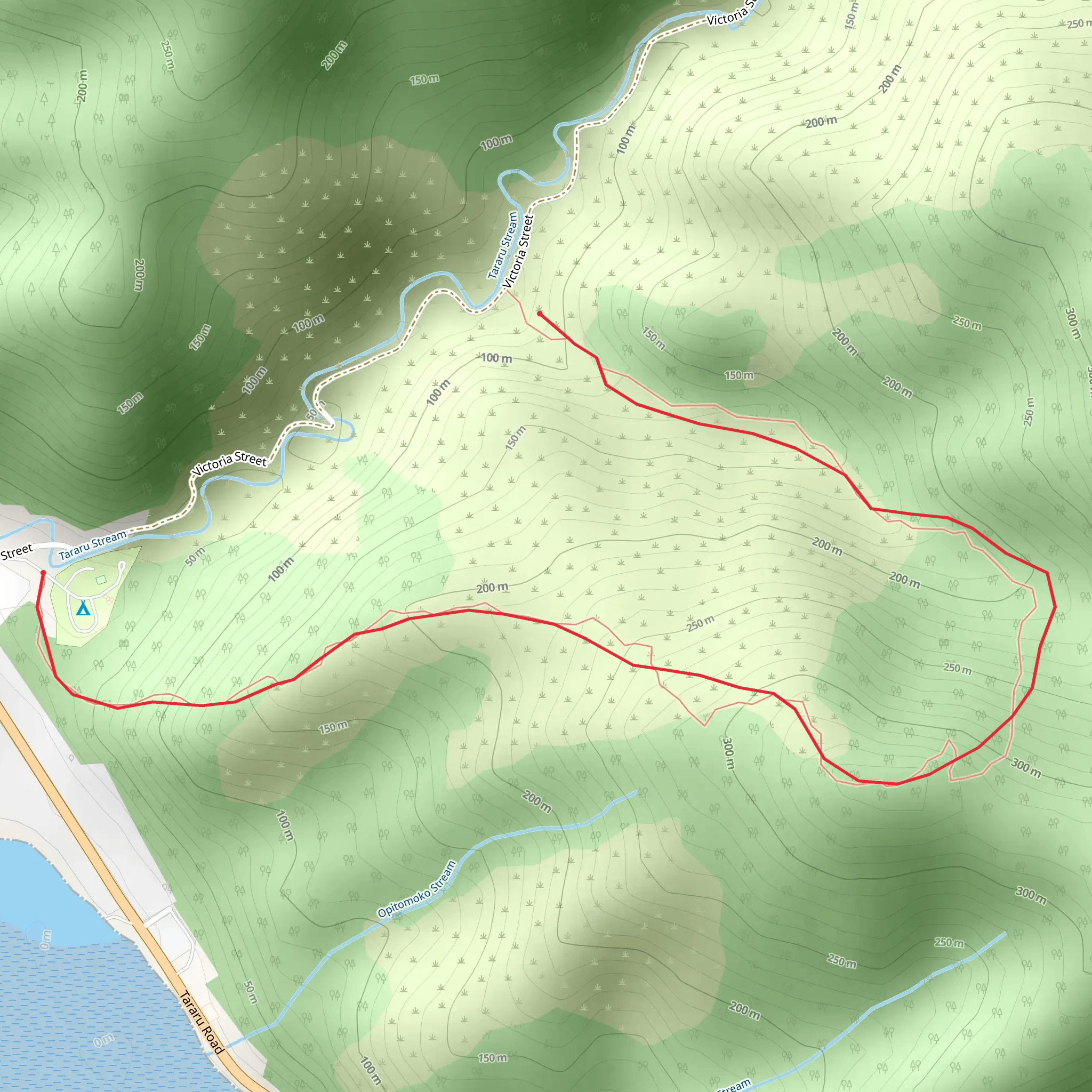 Rocky's Walk to Tinkers Gully mobile static map